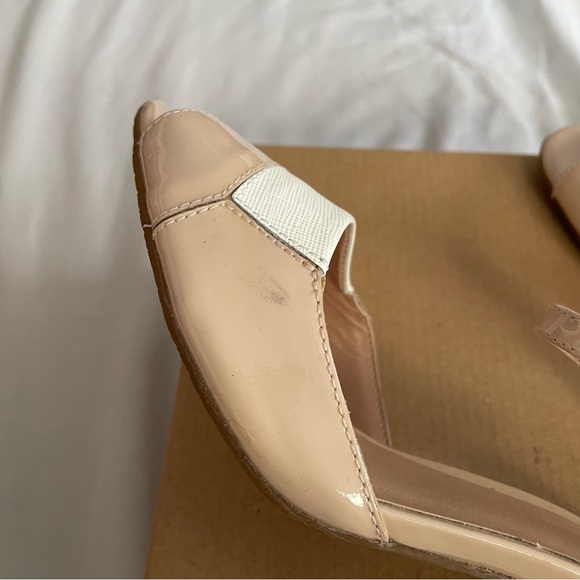 Luz da Lua | nude and cream heeled sandals, US 10 - Picture 7 of 7